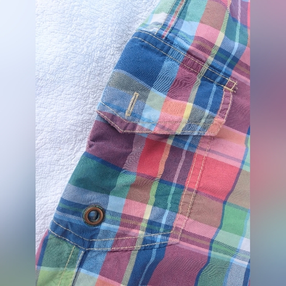 POLO Ralph Lauren Preppy Plaid Yellow Embroidery Pony Swim Trunks Shorts M 34 - Picture 11 of 11